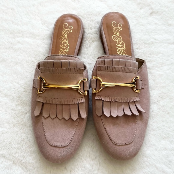 STARR & WALES Nicole Suede Mule Size 7.5 Barbie Barbiecore Comfy Stylish - Picture 2 of 8